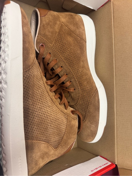 Cole Haan Shoes - Cole Haan Women's GrandPro Suede Sneakers in Chestnut